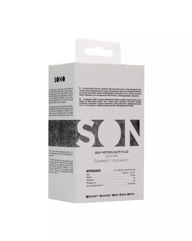 Image du No.89 Self Penetrating Butt Plug de Sono by Shots, plug anal autonome pour stimulation maximale-3