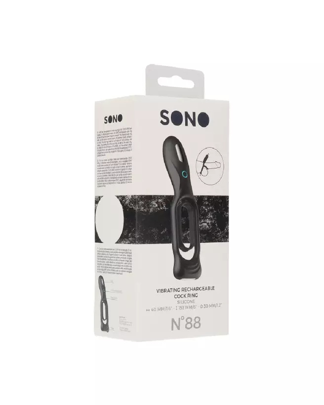 Cockring Vibrant Rechargeable No.88 de Sono by Shots pour performance et plaisir-2
