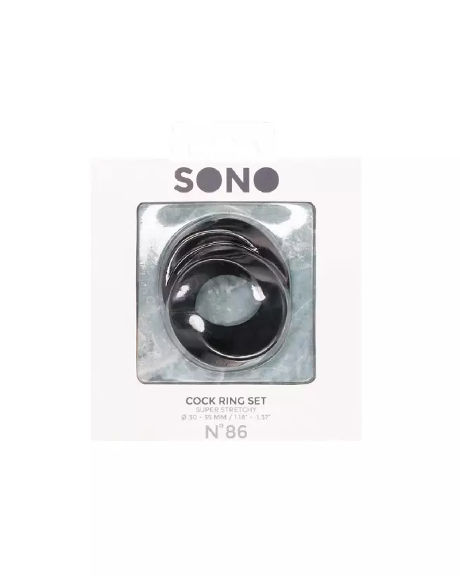 Cockring Set No.86 Sono by Shots pour augmentation performance et confort-2