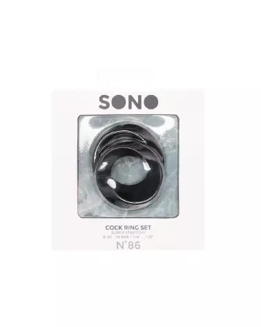 Cockring Set No.86 Sono by Shots pour augmentation performance et confort-2