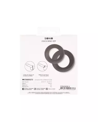 Cockring Set No.86 Sono by Shots pour augmentation performance et confort-3
