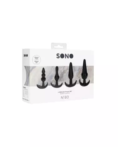 Image du Set de 4 Plugs Anaux No.80 Sono by Shots, variété de tailles pour débutants et experts-2