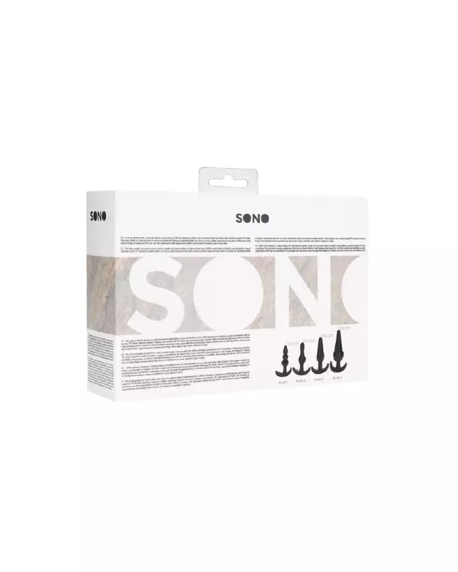 Image du Set de 4 Plugs Anaux No.80 Sono by Shots, variété de tailles pour débutants et experts-3