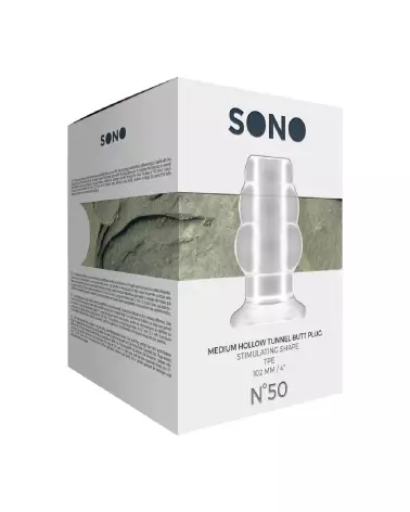 Image du Butt Plug No.50 Medium Hollow Tunnel par Sono by Shots, plug anal en silicone pour niveau intermédiaire-2