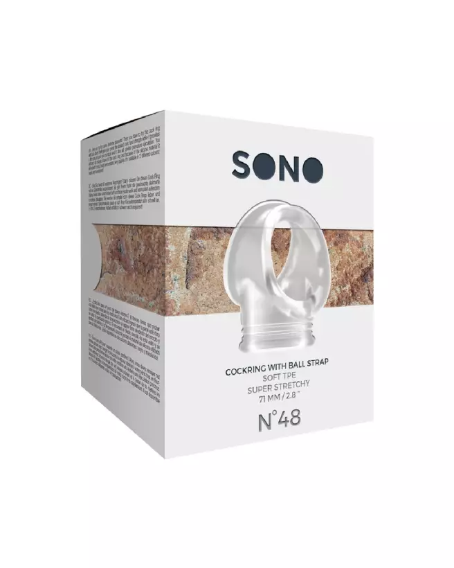 Cockring No.48 Sono by Shots avec sangle pour testicules-2
