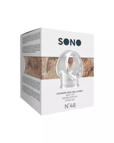 Cockring No.48 Sono by Shots avec sangle pour testicules-2