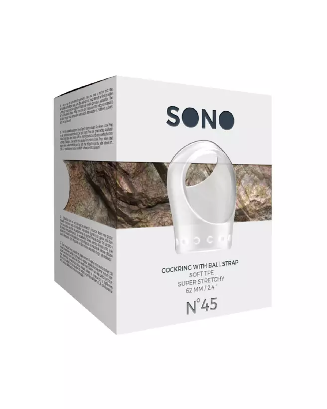 Cockring No.45 Sono by Shots avec sangle pour testicules pour durabilité et performance optimisées-2