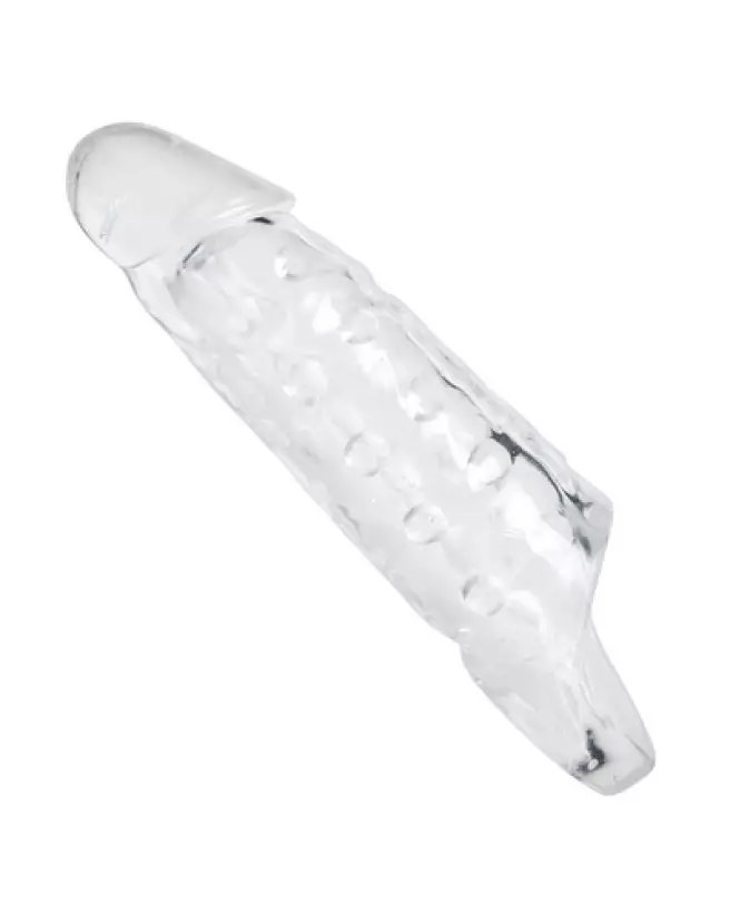 Gaine pénis transparente Realistic Penis Sleeve XR Brands pour améliorer la taille-1