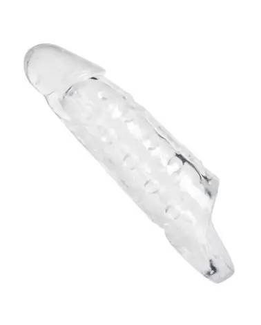Gaine pénis transparente Realistic Penis Sleeve XR Brands pour améliorer la taille-1