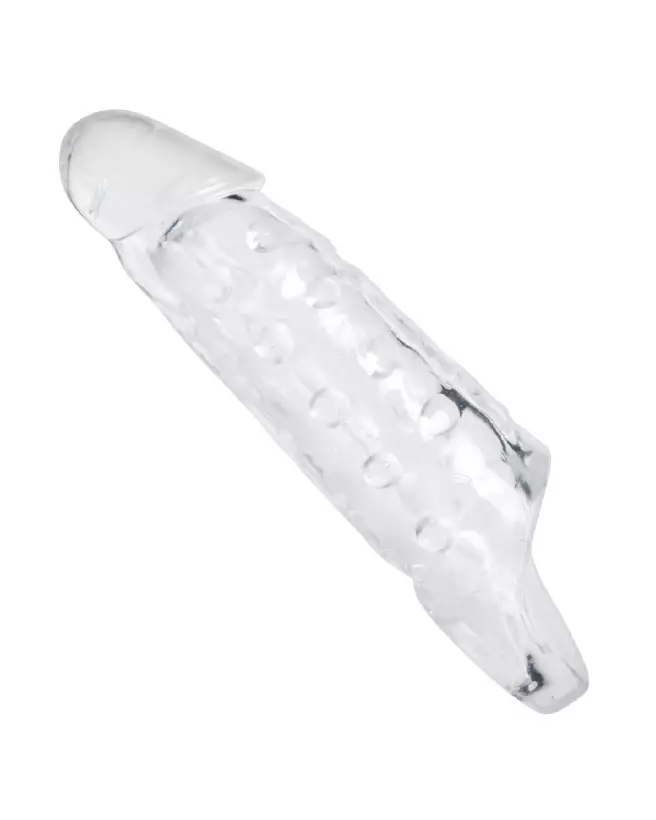 Gaine pénis transparente Realistic Penis Sleeve XR Brands pour améliorer la taille-3