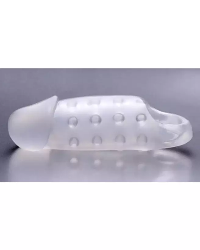 Gaine Penis Transparente Lisse XR Brands pour amélioration performance-1