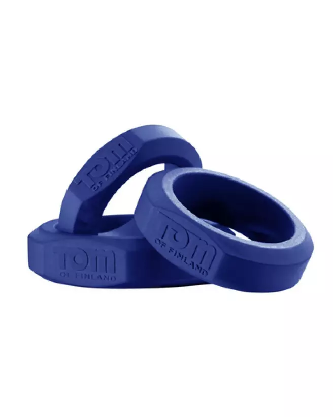 Set de 3 Cockrings en Silicone XR Brands pour améliorer endurance et performance-1