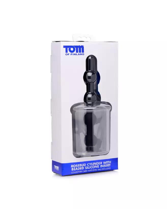 Rosebud Cylinder avec perles anales en silicone par XR Brands-2