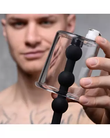 Rosebud Cylinder avec perles anales en silicone par XR Brands-6