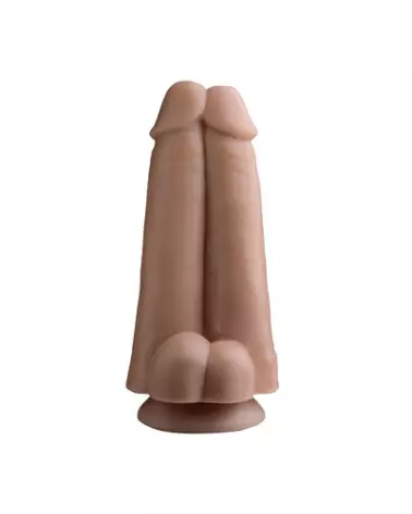 Double Dicks Dildo XR Brands pour double plaisir vaginal et anal-1