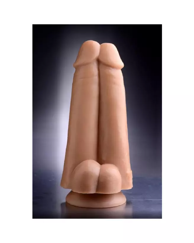 Double Dicks Dildo XR Brands pour double plaisir vaginal et anal-4