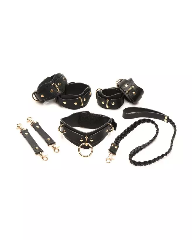 Set de retenue Lover's Restraints noir XR Brands pour couples-4