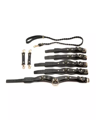 Set de retenue Lover's Restraints noir XR Brands pour couples-5