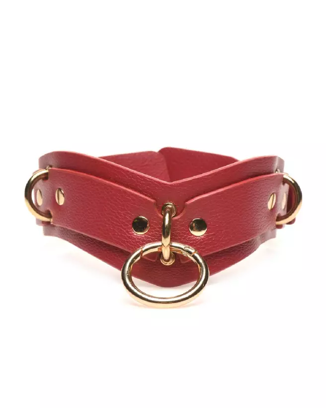 Set de contraintes Lover's Restraints Red par XR Brands, colliers et laisses pour jeux érotiques-5