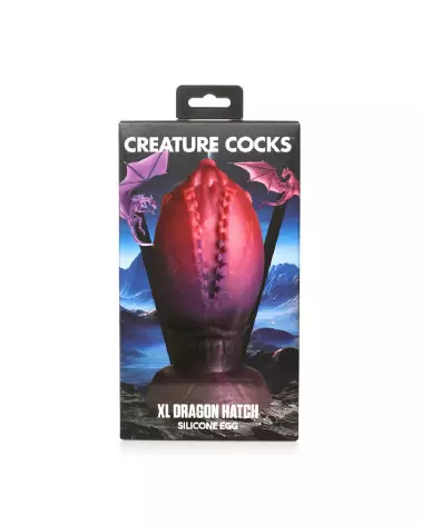 Image du Dragon Hatch XL Silicone Egg de XR Brands, sextoy créatif en silicone-3