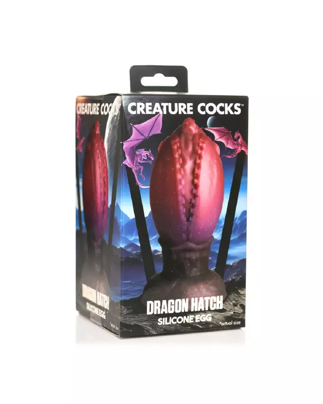 Dragon Hatch Silicone Egg Large par XR Brands - Sextoy Créature Haute Qualité-2