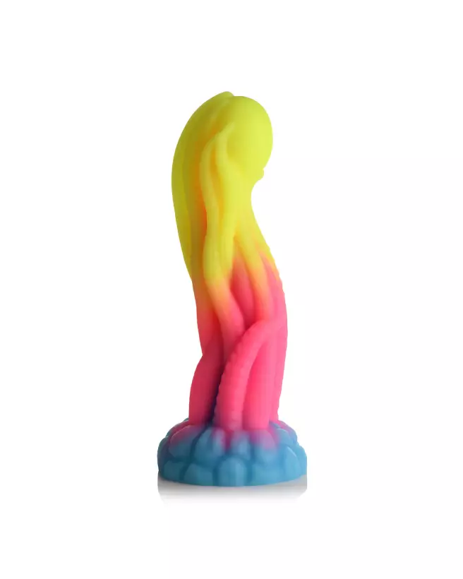Image du Tenta Glow de XR Brands, dildo en silicone phosphorescent-4