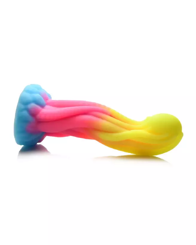 Image du Tenta Glow de XR Brands, dildo en silicone phosphorescent-6