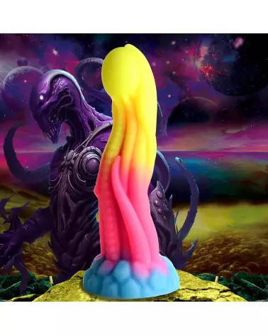 Image du Tenta Glow de XR Brands, dildo en silicone phosphorescent-7