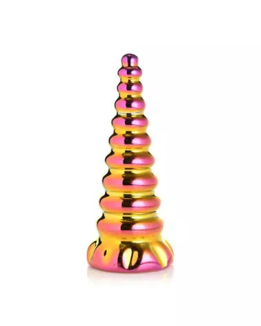 Twilight Rainbow Glass Dildo par XR Brands, sextoy en verre coloré et luxueux-1