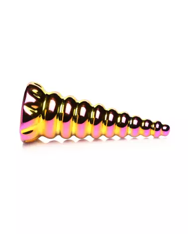 Twilight Rainbow Glass Dildo par XR Brands, sextoy en verre coloré et luxueux-5