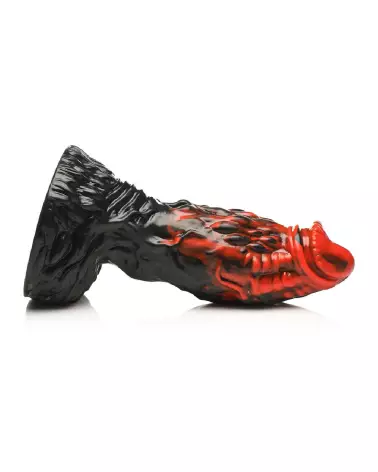 Photo du Vulcan Silicone Dildo Black/Red par XR Brands, sextoy de qualité en silicone-5