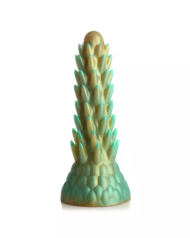 Stegosaurus Spiky Silicone Dildo Vert par XR Brands-1