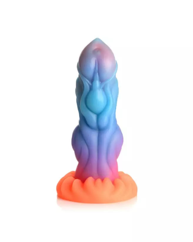 Alien Invader Glow-in-the-Dark Dildo en Silicone par XR Brands-1