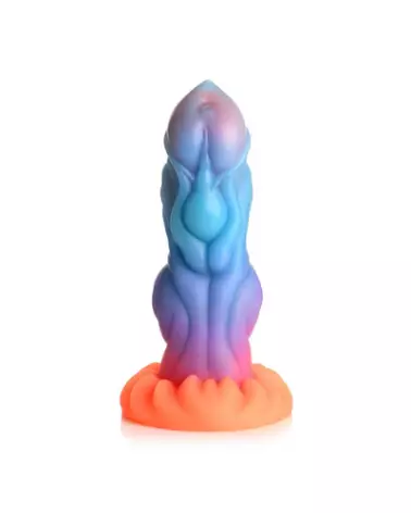 Alien Invader Glow-in-the-Dark Dildo en Silicone par XR Brands-1