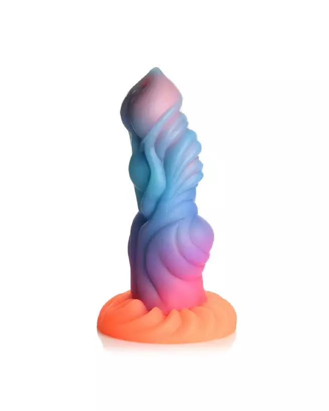 Alien Invader Glow-in-the-Dark Dildo en Silicone par XR Brands-4