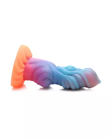 Alien Invader Glow-in-the-Dark Dildo en Silicone par XR Brands-5