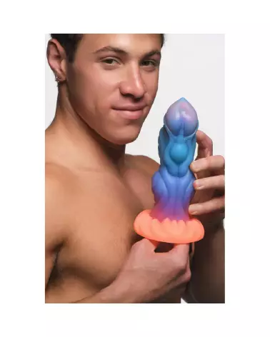 Alien Invader Glow-in-the-Dark Dildo en Silicone par XR Brands-7