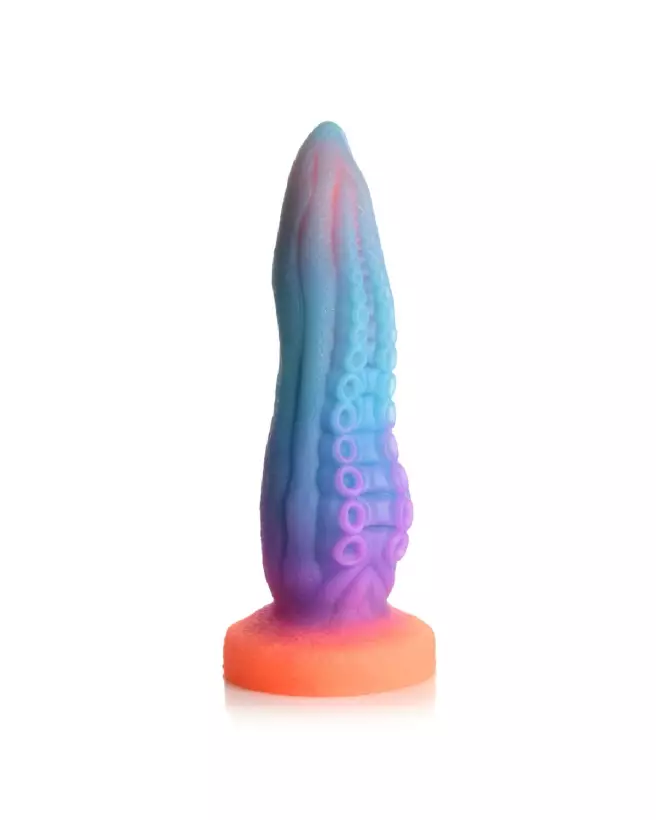 Tenta-Cock Glow-in-the-Dark Silicone Dildo par XR Brands-1