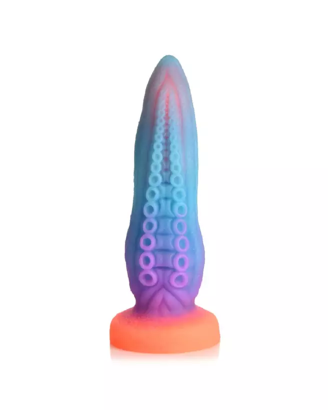 Tenta-Cock Glow-in-the-Dark Silicone Dildo par XR Brands-4