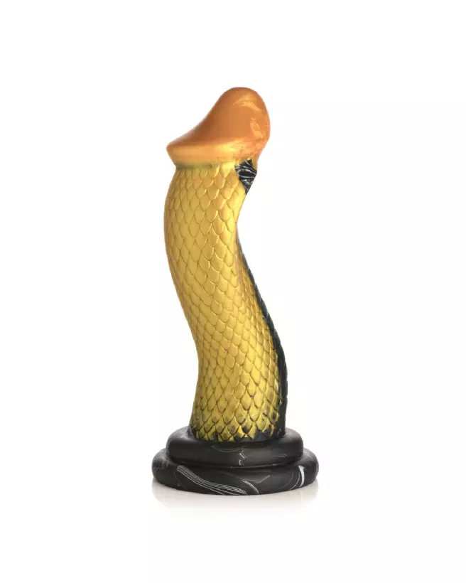 Golden Snake Dildo en silicone par XR Brands, sextoy créature pour plaisir intense-4