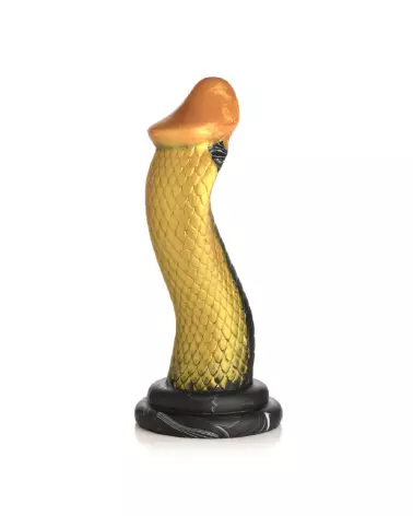 Golden Snake Dildo en silicone par XR Brands, sextoy créature pour plaisir intense-4