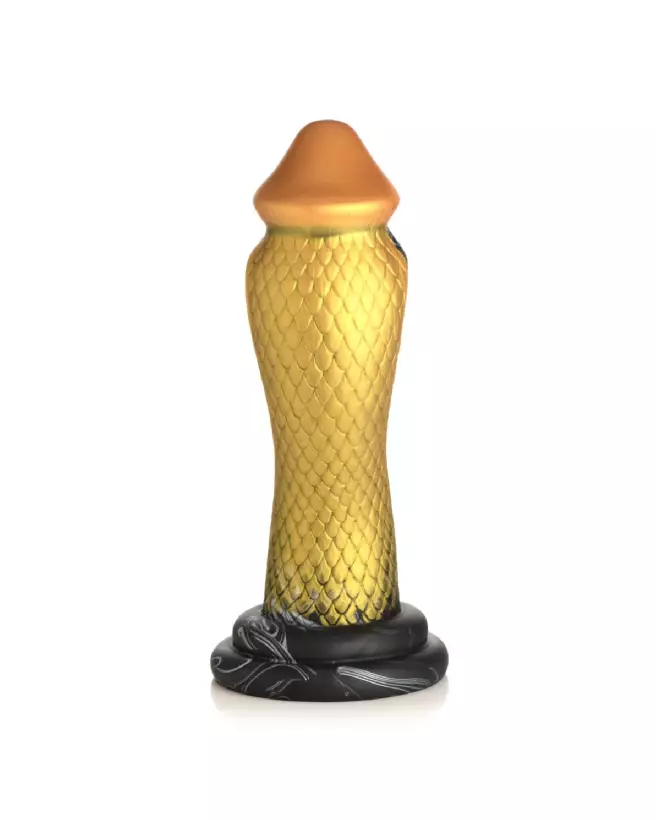 Golden Snake Dildo en silicone par XR Brands, sextoy créature pour plaisir intense-5