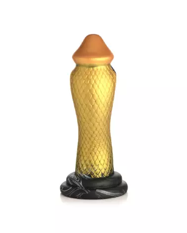 Golden Snake Dildo en silicone par XR Brands, sextoy créature pour plaisir intense-5