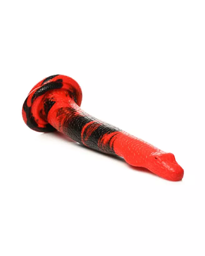 King Cobra Silicone Dildo 36 cm Red Black by XR Brands-5