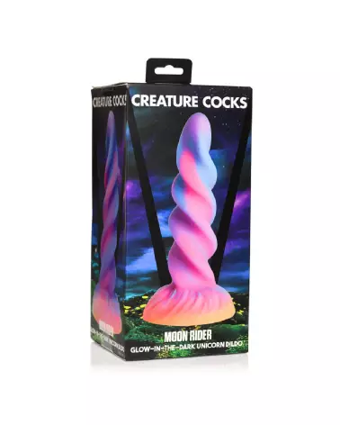 Image du Moon Rider, dildo licorne phosphorescent par XR Brands-2