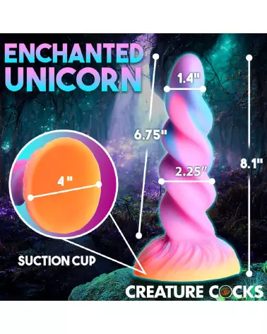 Image du Moon Rider, dildo licorne phosphorescent par XR Brands-7