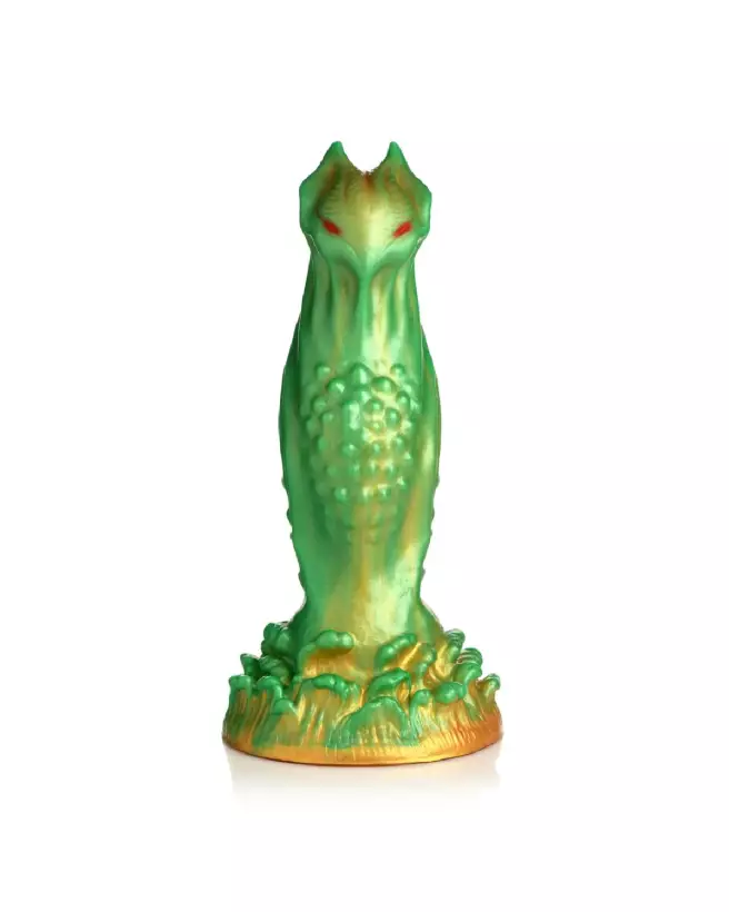 Nebula Alien Silicone Dildo Green par XR Brands en silicone premium-4