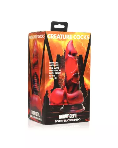 Horny Devil Silicone Dildo Red par XR Brands - Sextoy Créature-2