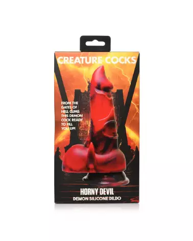 Horny Devil Silicone Dildo Red par XR Brands - Sextoy Créature-3