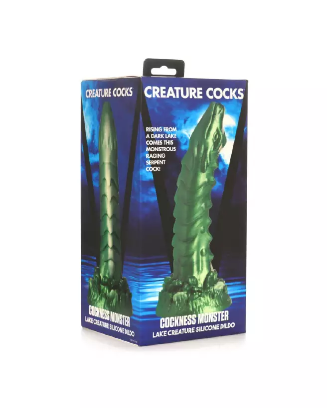 Cockness Monster Silicone Dildo Vert par XR Brands-2